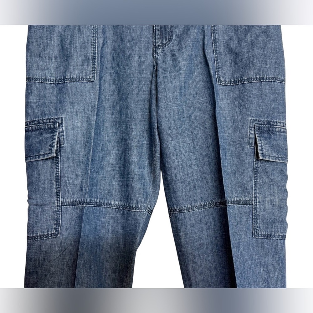 TOMMY HILFIGER WOMEN’S CHELSEA CARGO JEANS BLUE. SIZE: 12 CASUAL - Picture 5 of 15